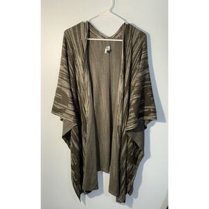 LULULEMON The Rest Is Written Wrap Sage Dark Olive Cotton Silk Knit Long Size OS